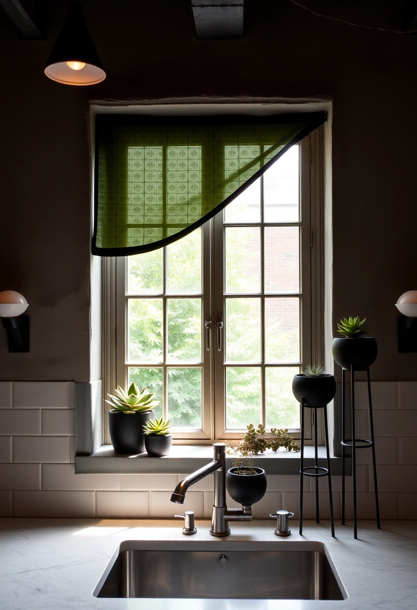 Kitchen window decor ideas 16