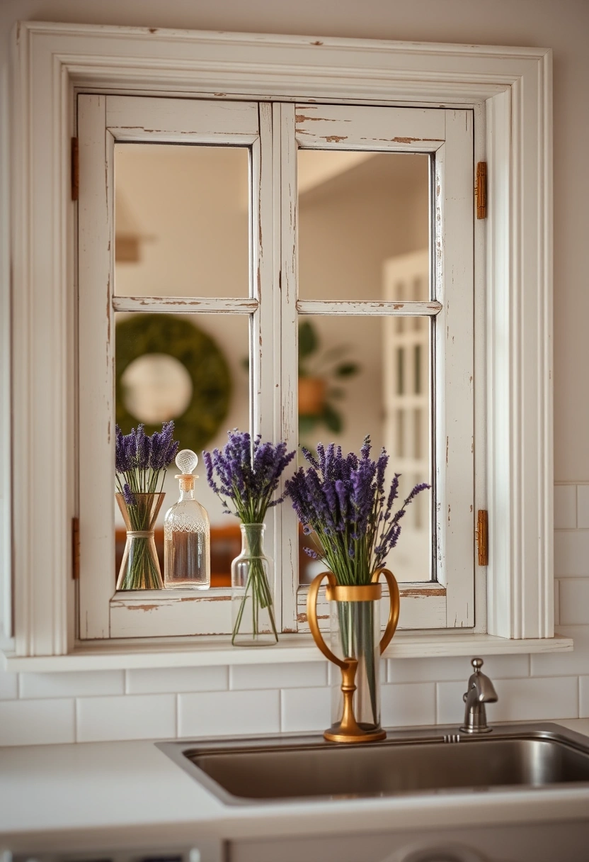 Kitchen window decor ideas 17