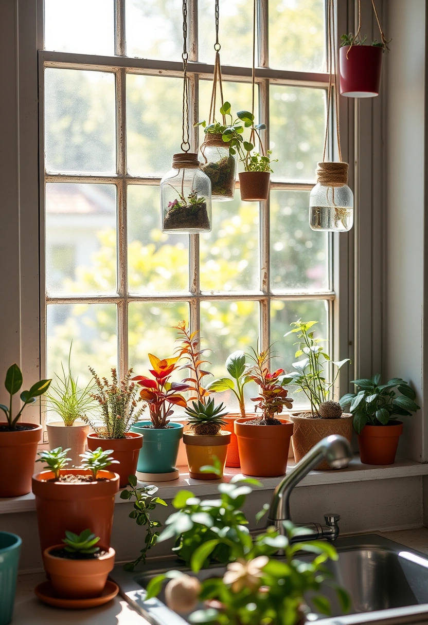 Kitchen window decor ideas 19