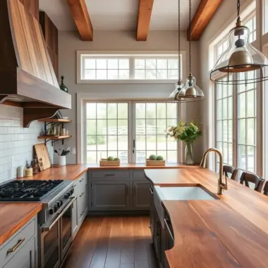 Kitchen wooden countertops ideas 1