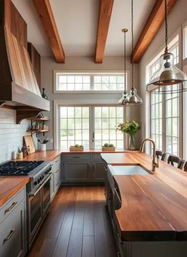 Kitchen wooden countertops ideas 1