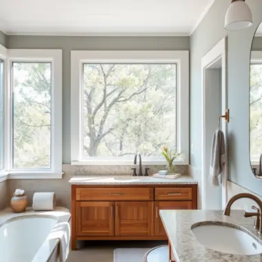Lake house bathroom decor ideas 1