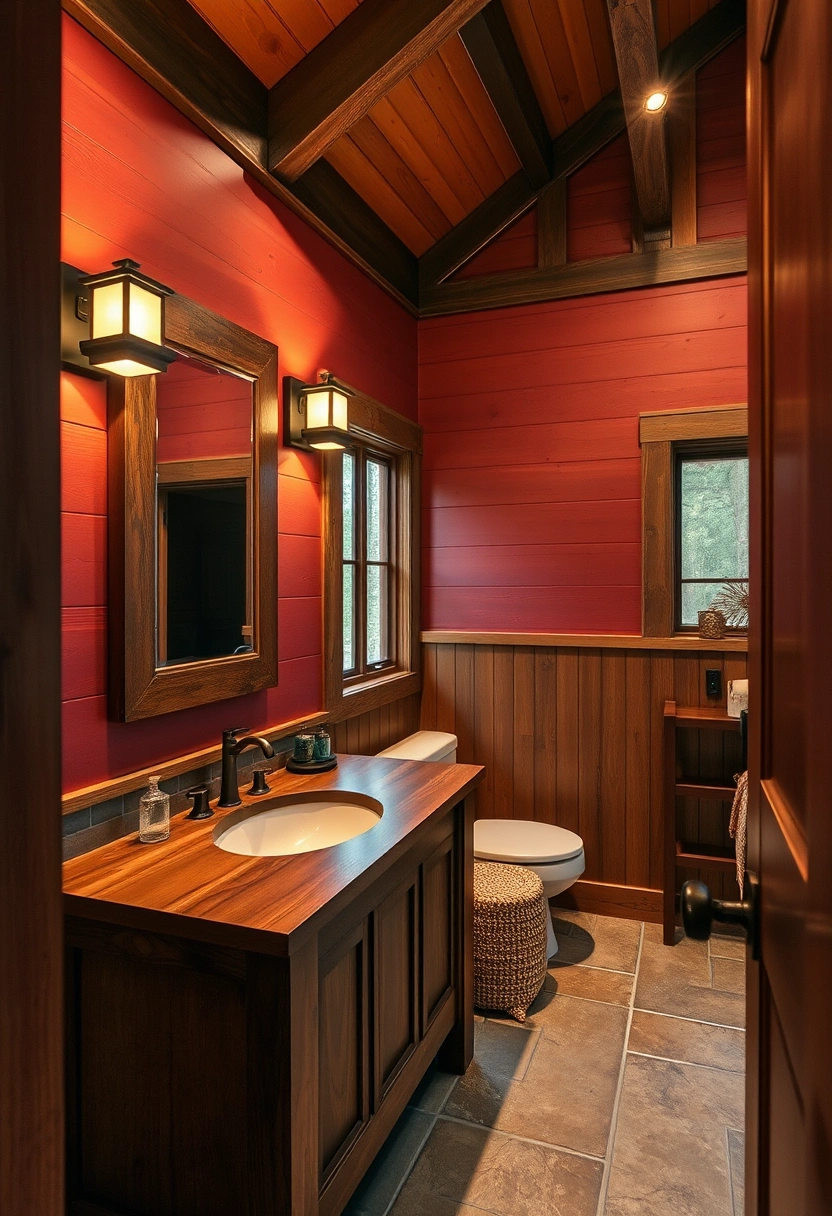 Lake house bathroom decor ideas 15