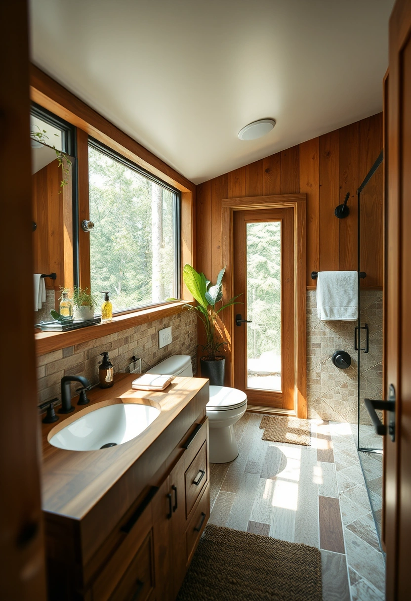 Lake house bathroom decor ideas 18
