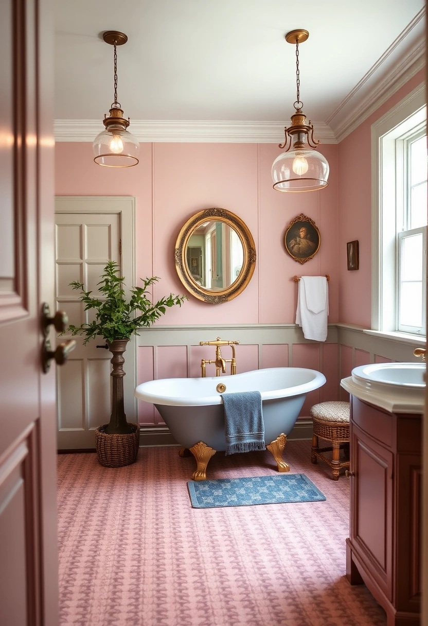 Lake house bathroom decor ideas 19