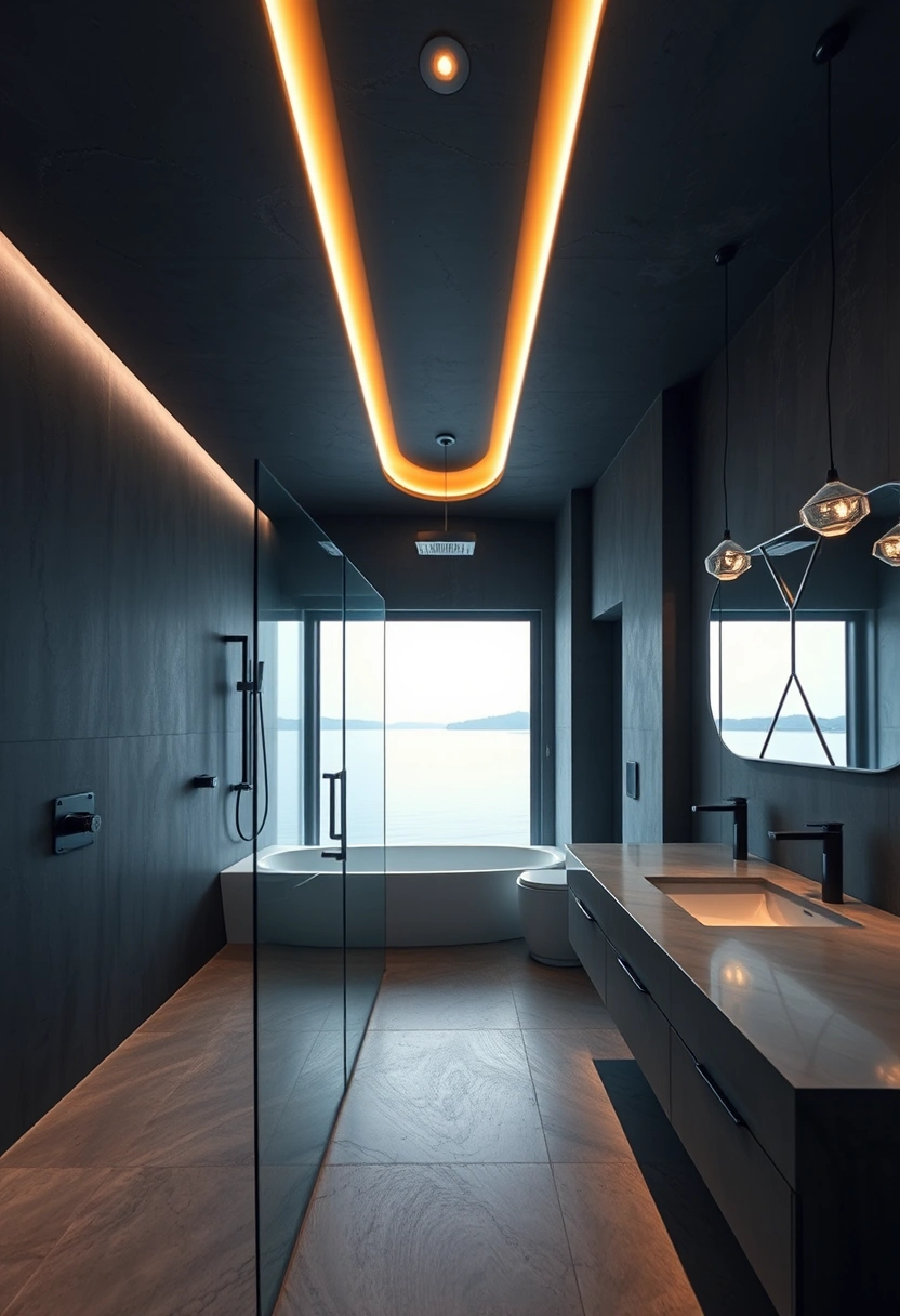 Lake house bathroom decor ideas 20