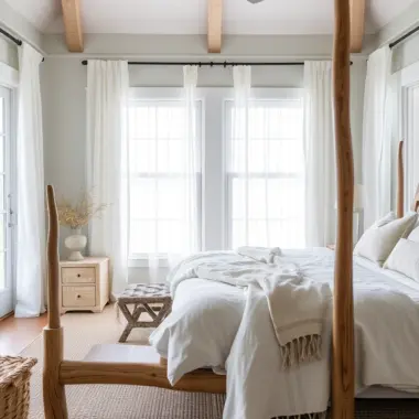 Lake house bedroom decor ideas 1