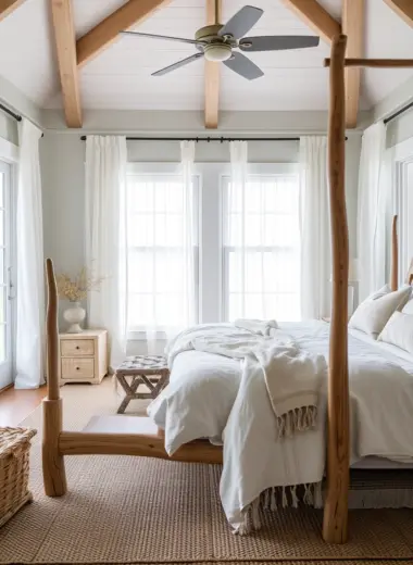 Lake house bedroom decor ideas 1