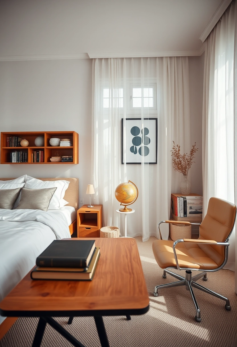 Light academia bedroom ideas 11