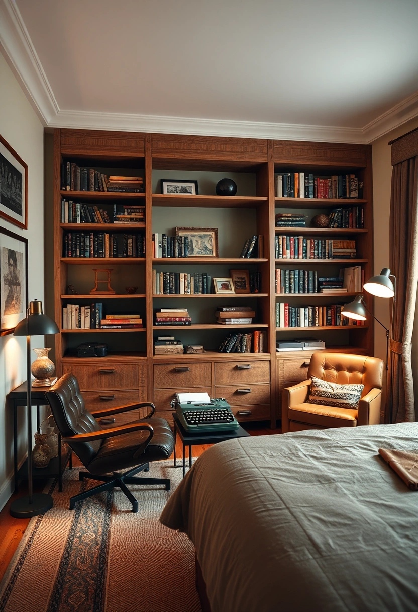 Light academia bedroom ideas 13