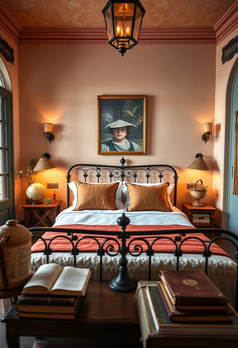 Light academia bedroom ideas 14
