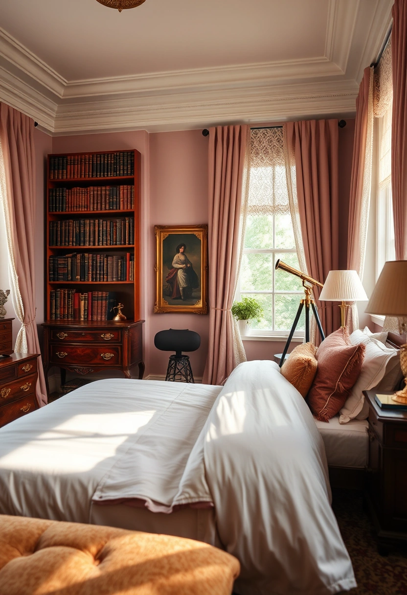 Light academia bedroom ideas 15