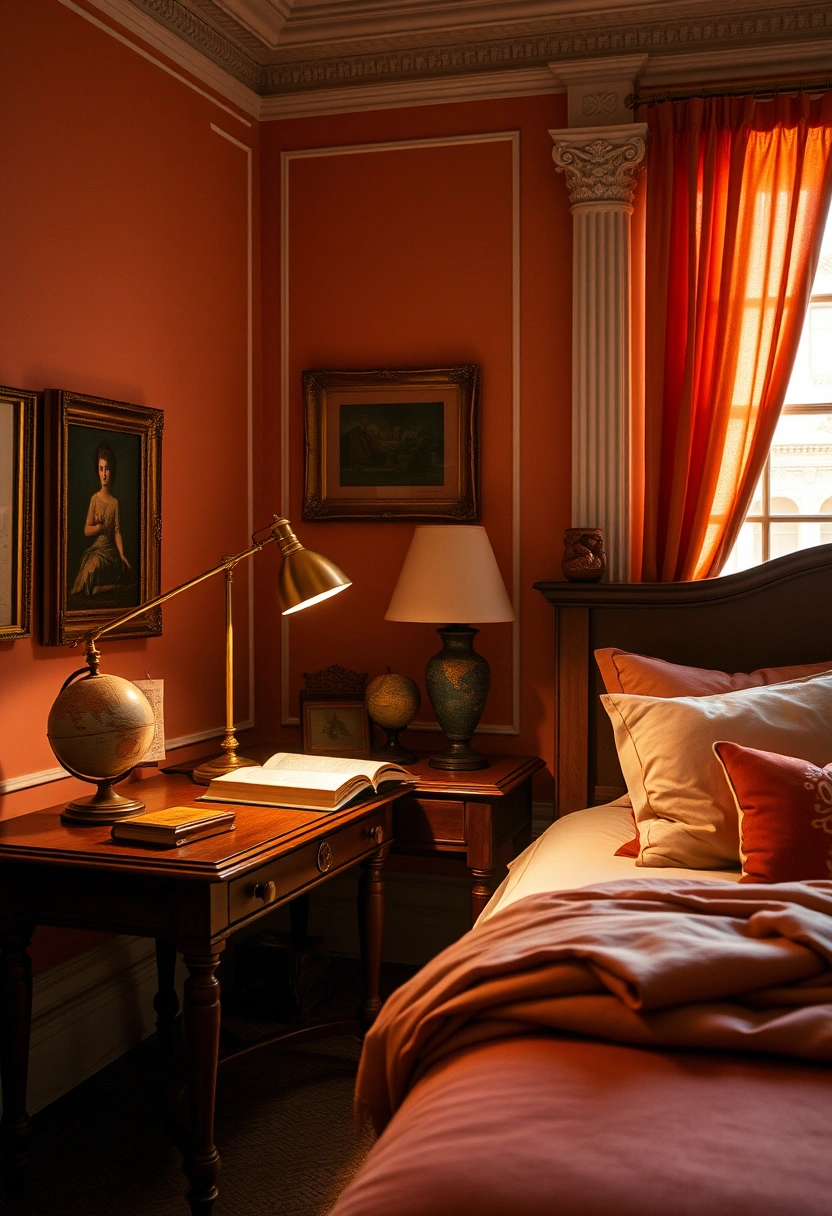 Light academia bedroom ideas 6