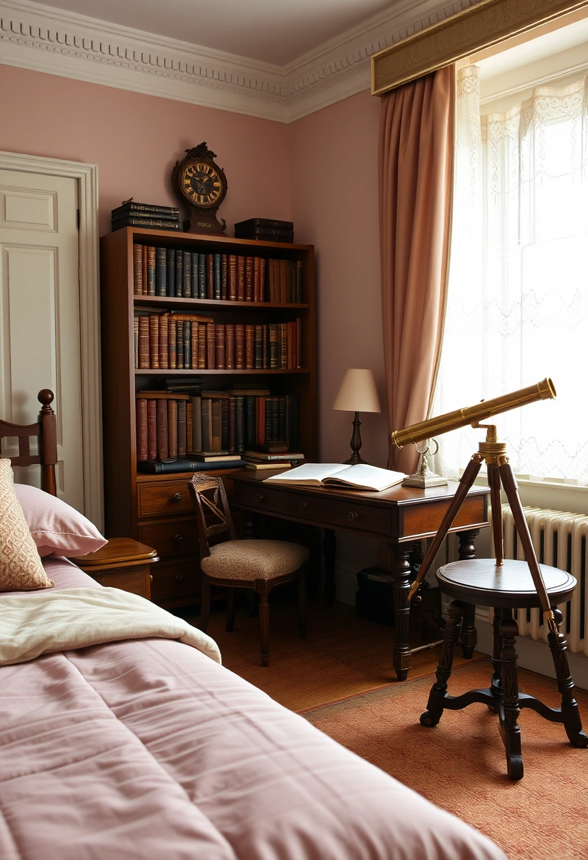 Light academia bedroom ideas 8