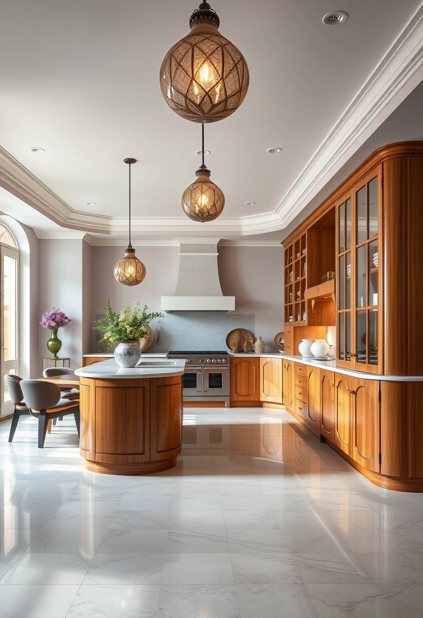 Light academia kitchen ideas 10