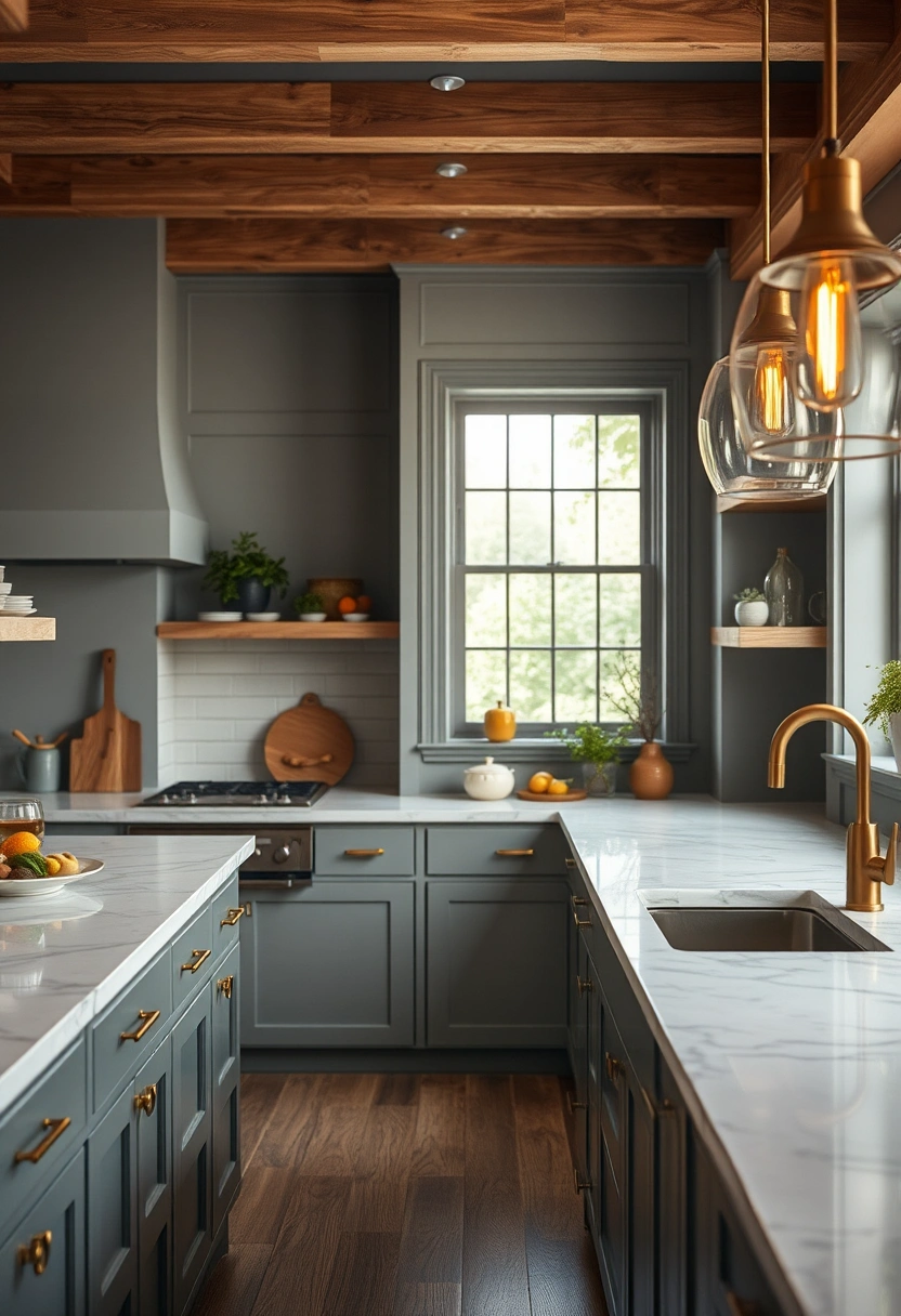 Light academia kitchen ideas 2