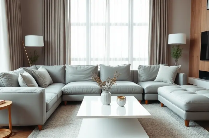Living room grey couch ideas 1