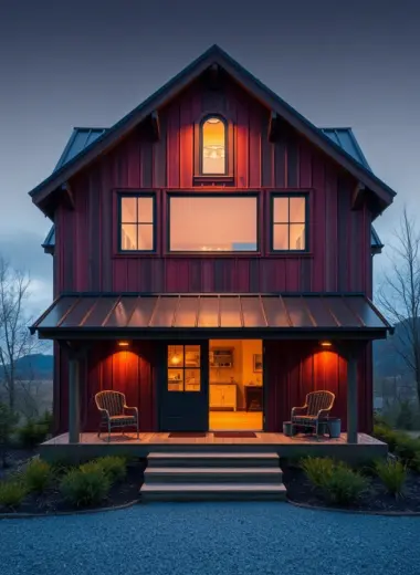 Mini barndominium exterior ideas 1
