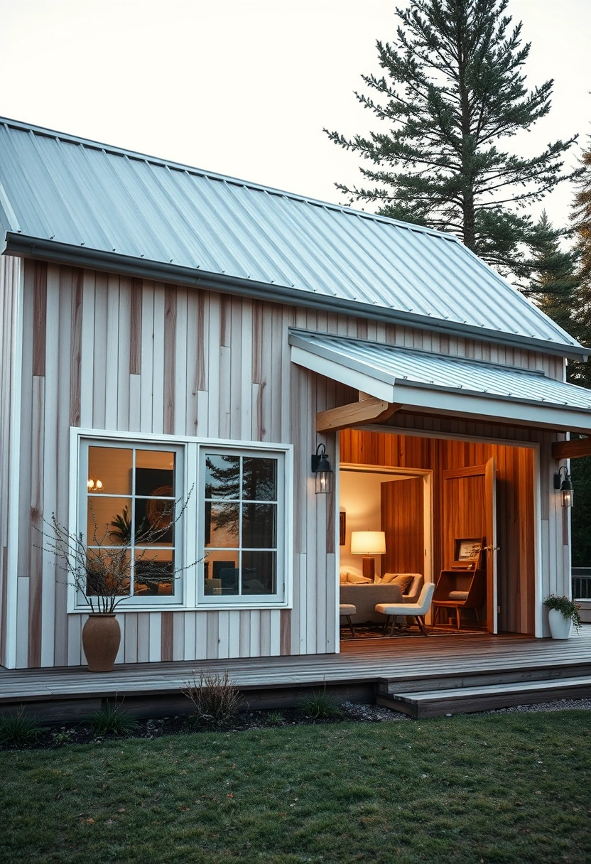 Mini barndominium exterior ideas 5