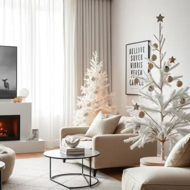 Minimal Christmas tree decor ideas 1