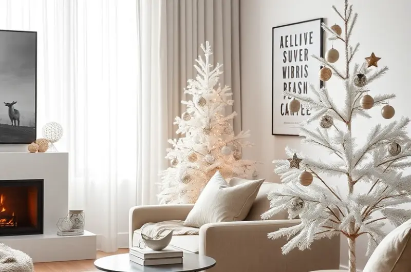 Minimal Christmas tree decor ideas 1