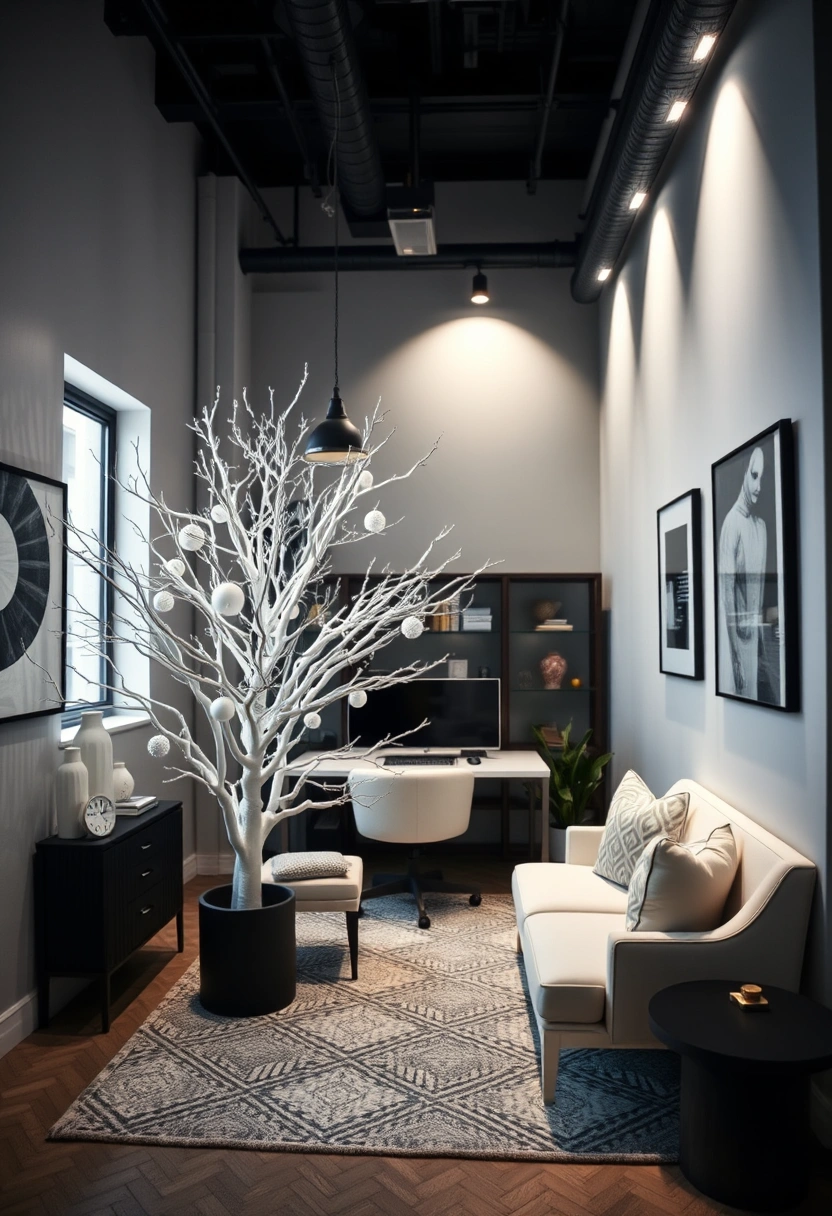 Minimal Christmas tree decor ideas 3