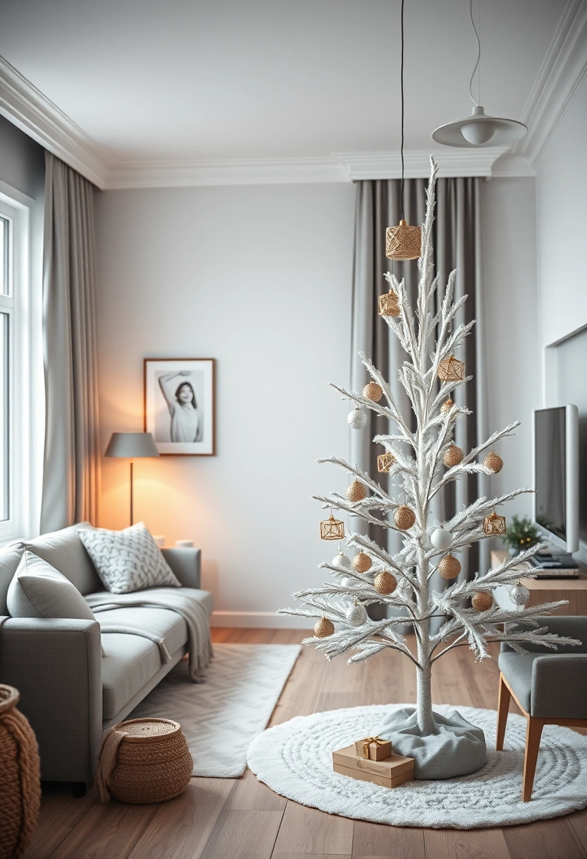 Minimal Christmas tree decor ideas 4