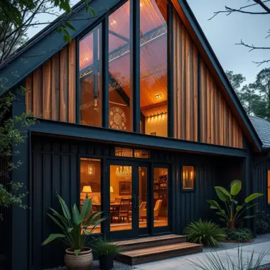 Modern barndominium exterior ideas 1