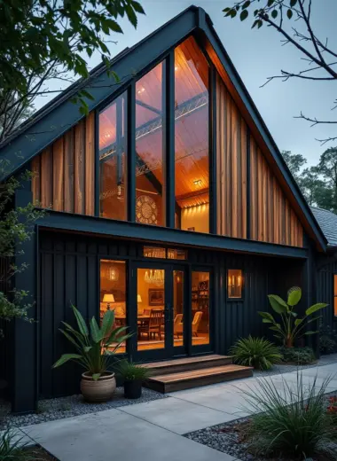 Modern barndominium exterior ideas 1