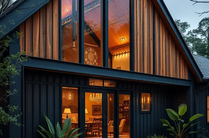 Modern barndominium exterior ideas 1