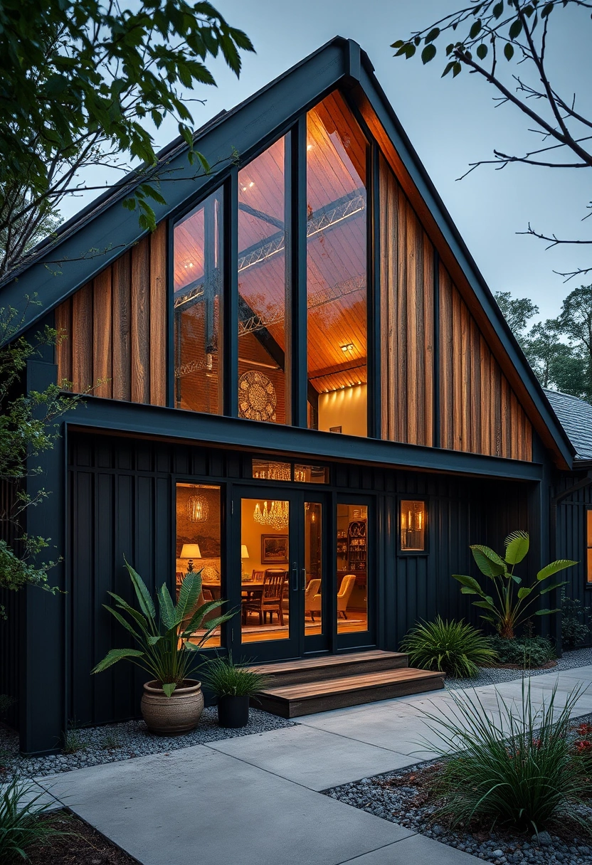 Modern barndominium exterior ideas 1