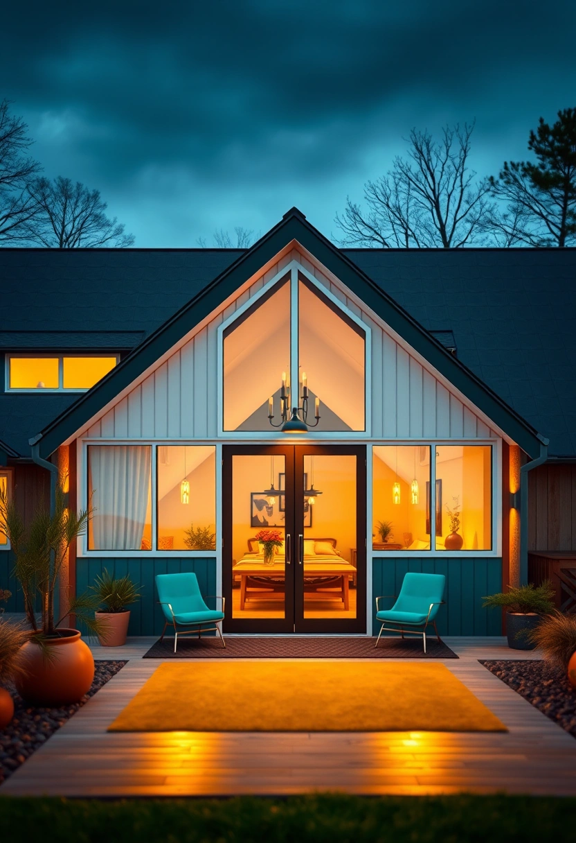 Modern barndominium exterior ideas 10