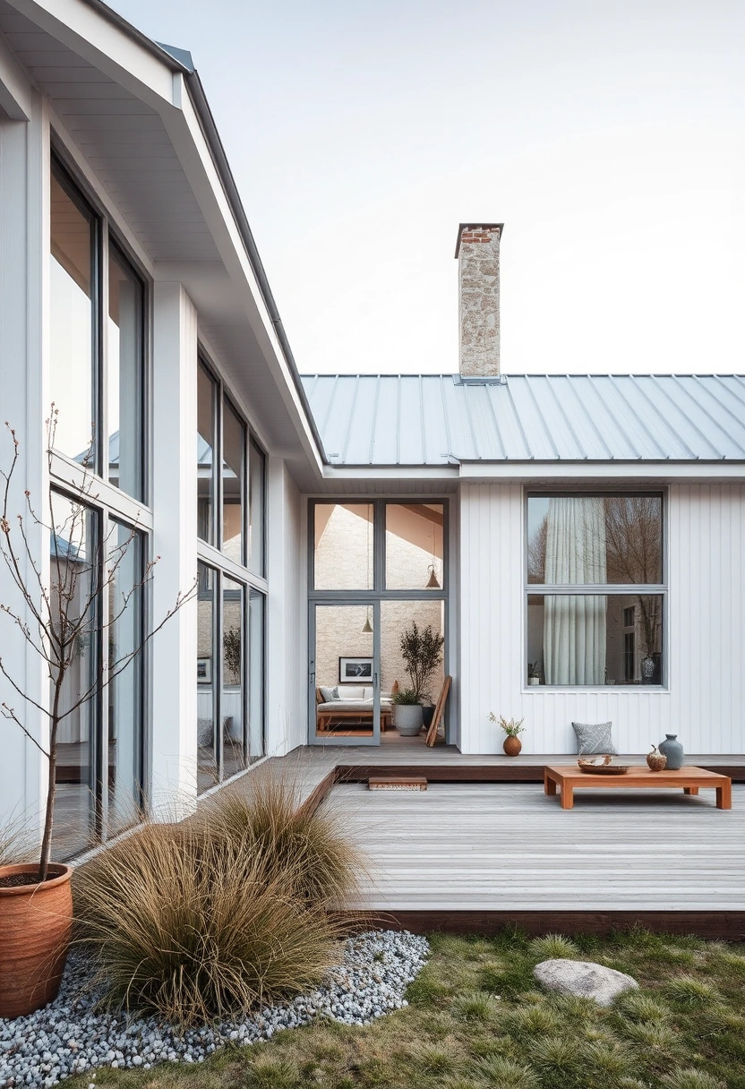 Modern barndominium exterior ideas 11