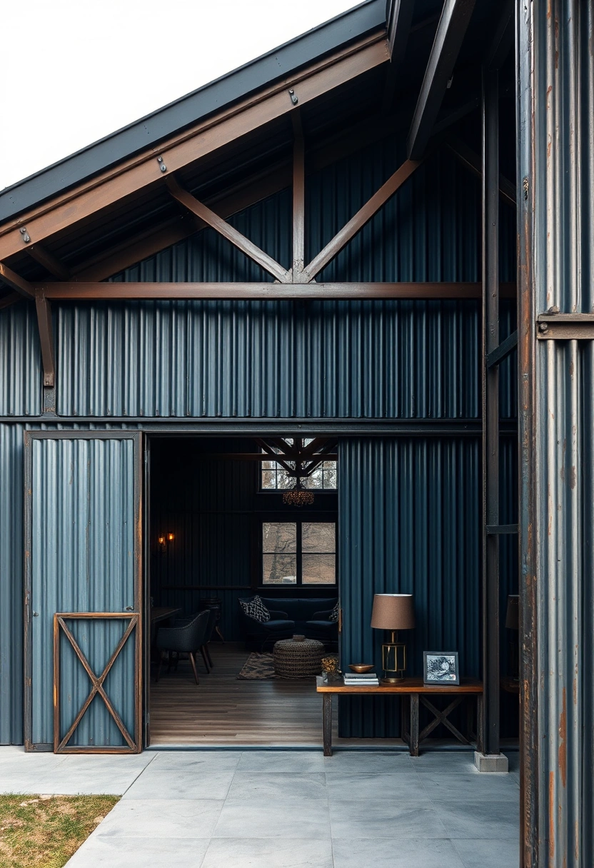 Modern barndominium exterior ideas 12