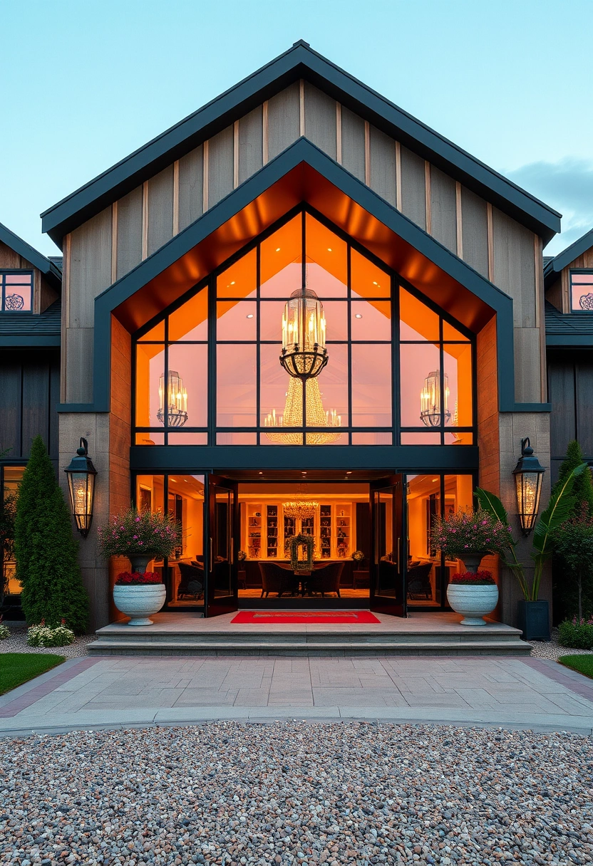 Modern barndominium exterior ideas 16