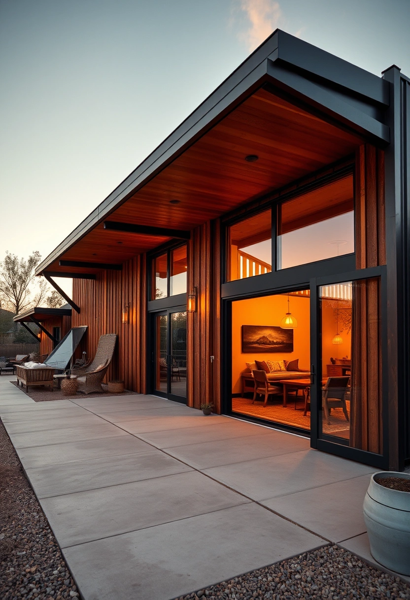 Modern barndominium exterior ideas 7