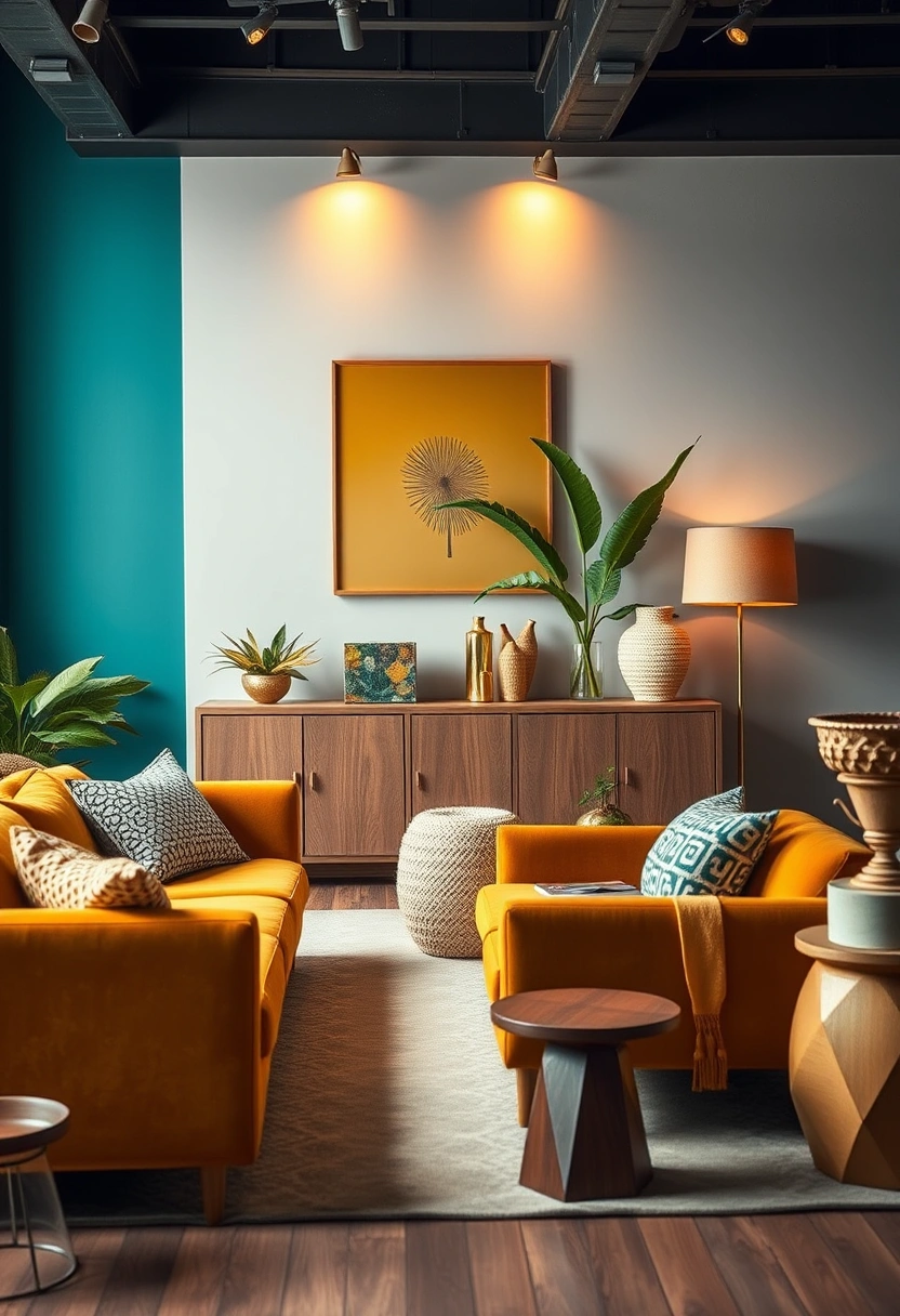 Modern boho living room ideas 11