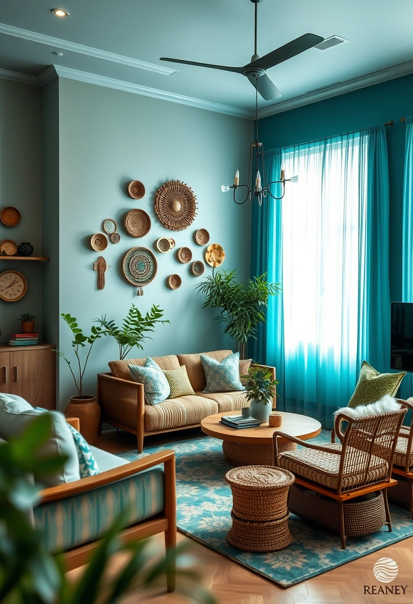 Modern boho living room ideas 13