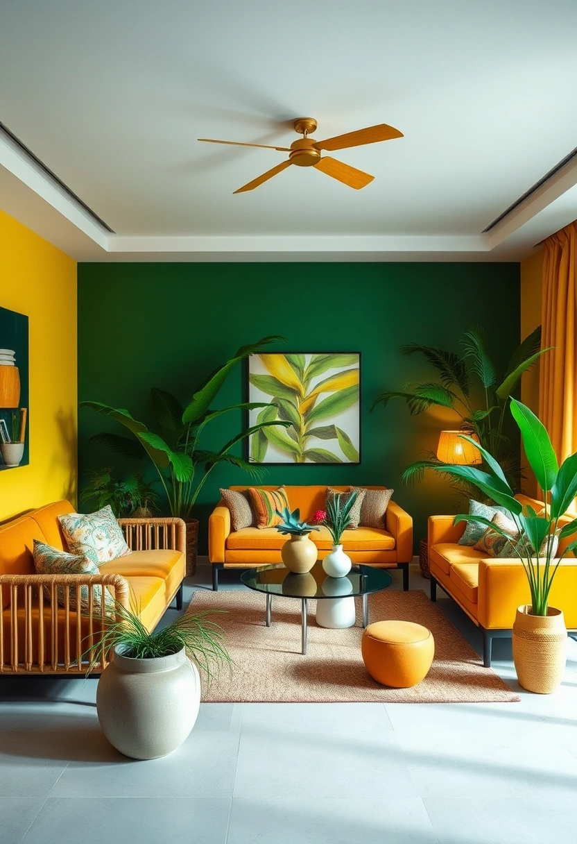 Modern boho living room ideas 15