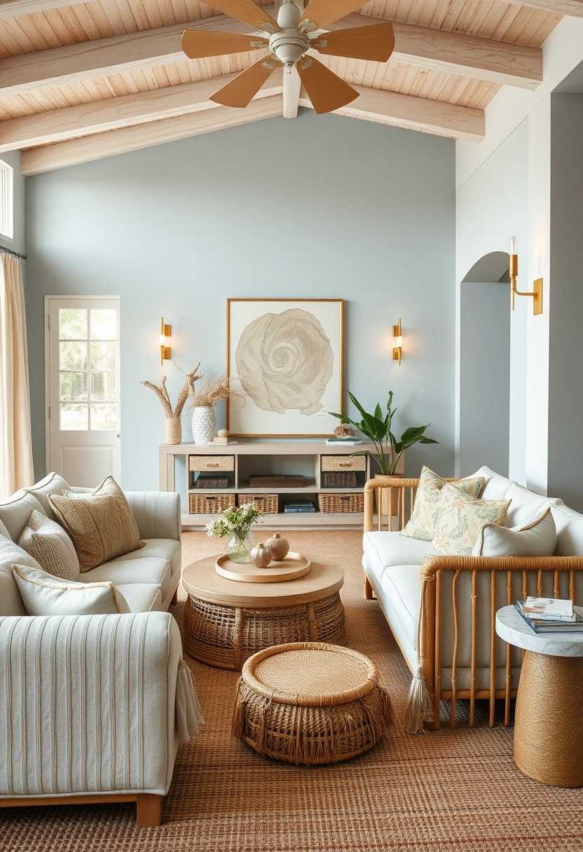 Modern boho living room ideas 19