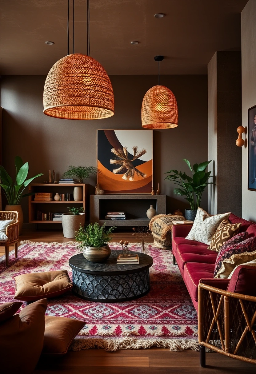 Modern boho living room ideas 2