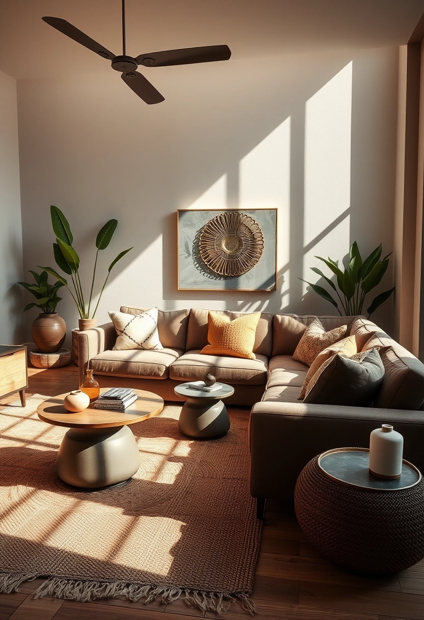 Modern boho living room ideas 3