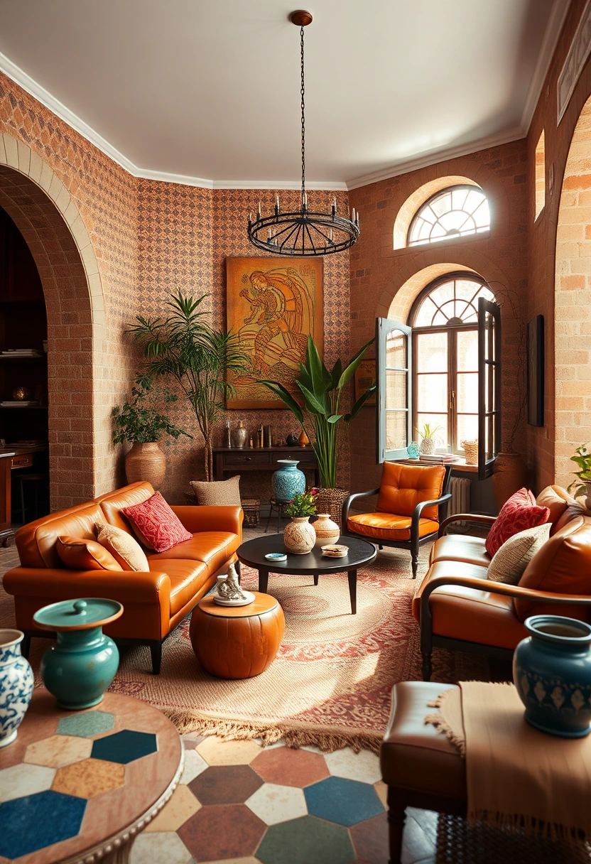 Modern boho living room ideas 6