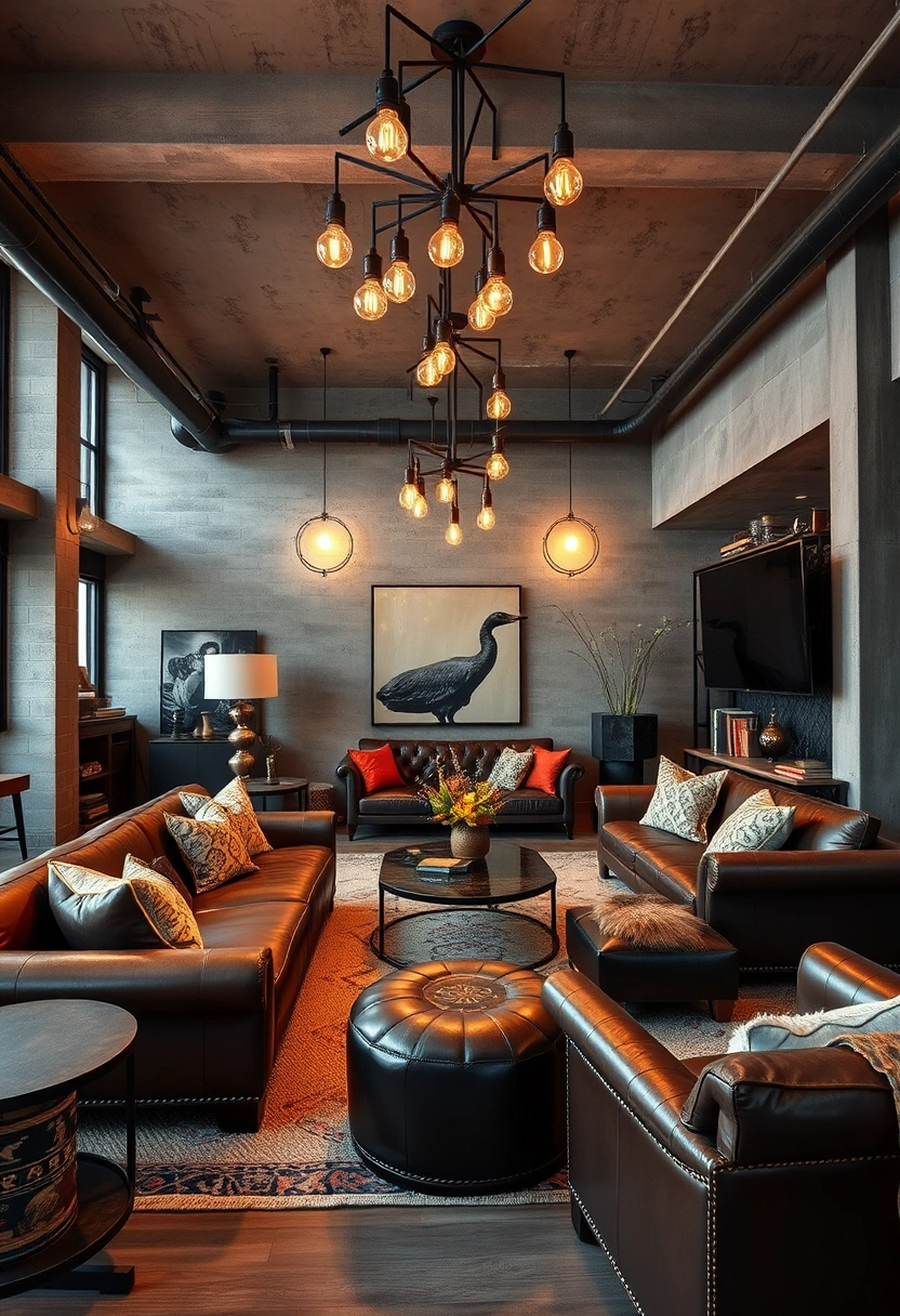 Modern boho living room ideas 8