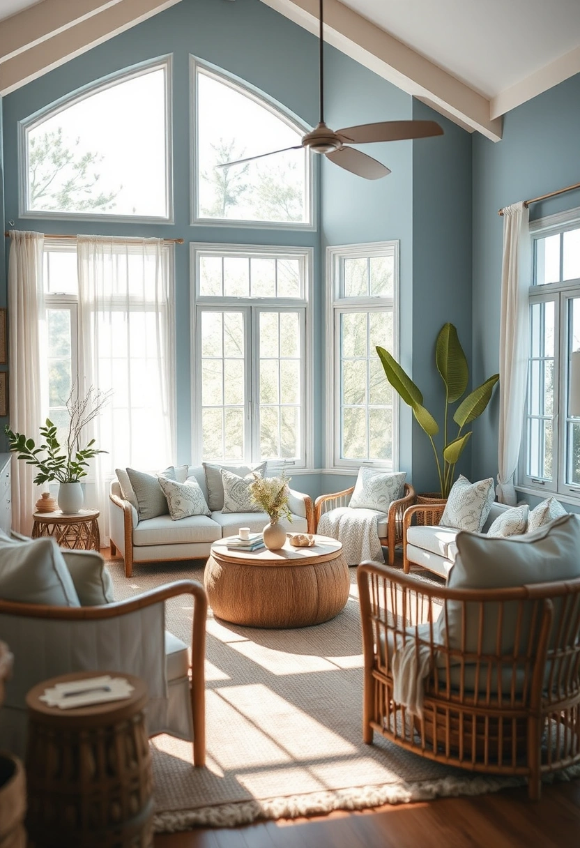 Modern boho living room ideas 9