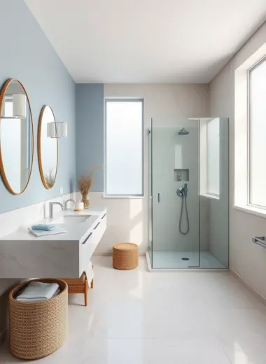 Modern coastal bathroom ideas 1