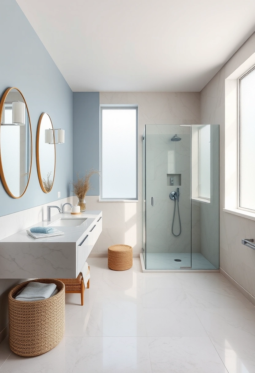 Modern coastal bathroom ideas 1
