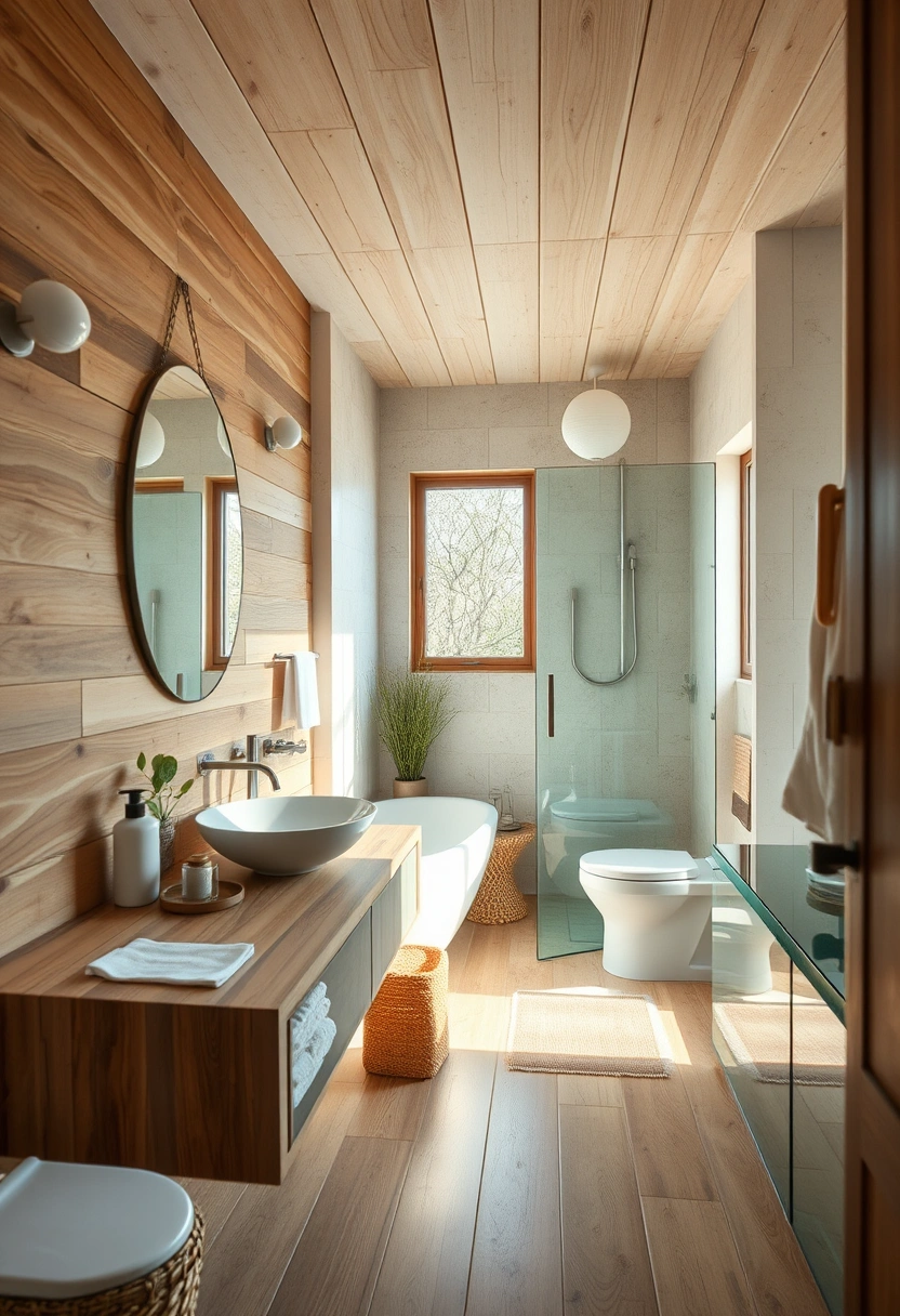 Modern coastal bathroom ideas 13