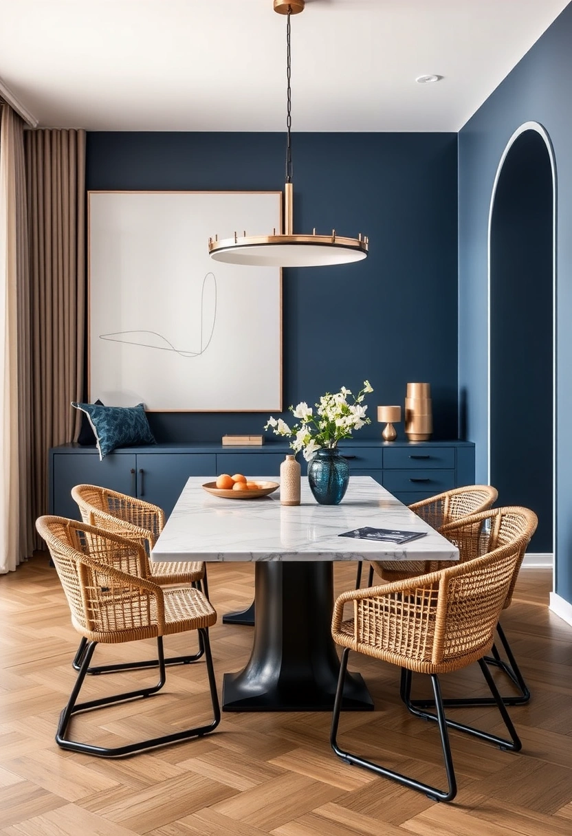 Modern coastal dining room ideas 2