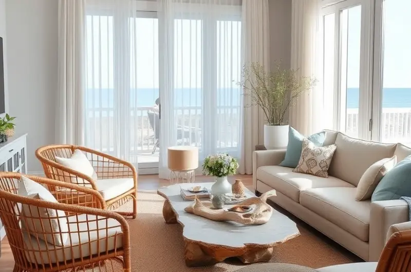 Modern coastal living room ideas 1